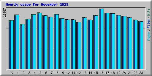 Hourly usage for November 2023
